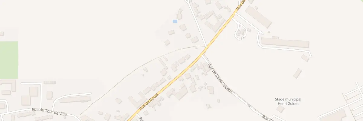 Plan du 34B Rue de Douai à Bapaume