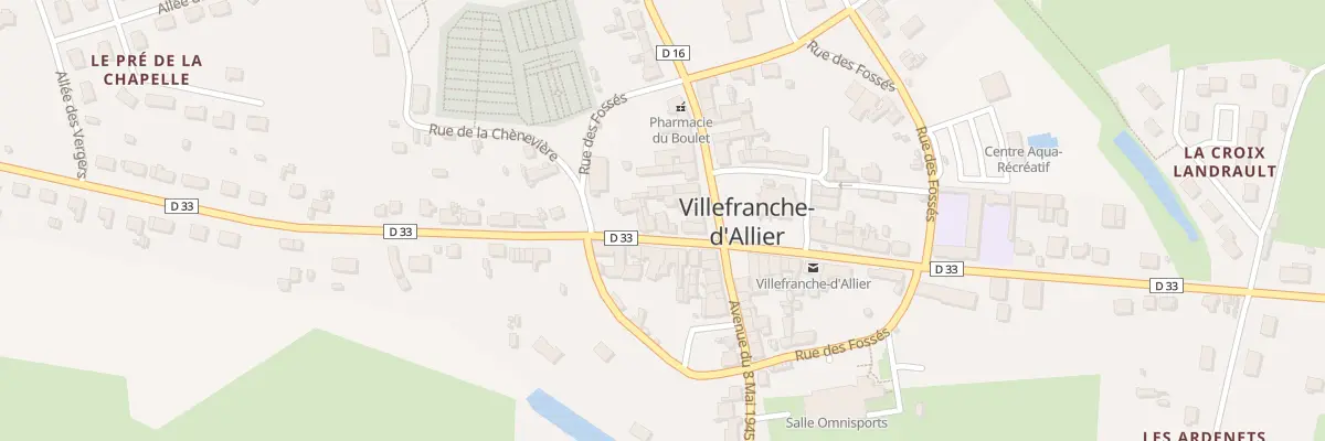 Plan du 6 Av Louis Pasteur à Villefranche-d’Allier