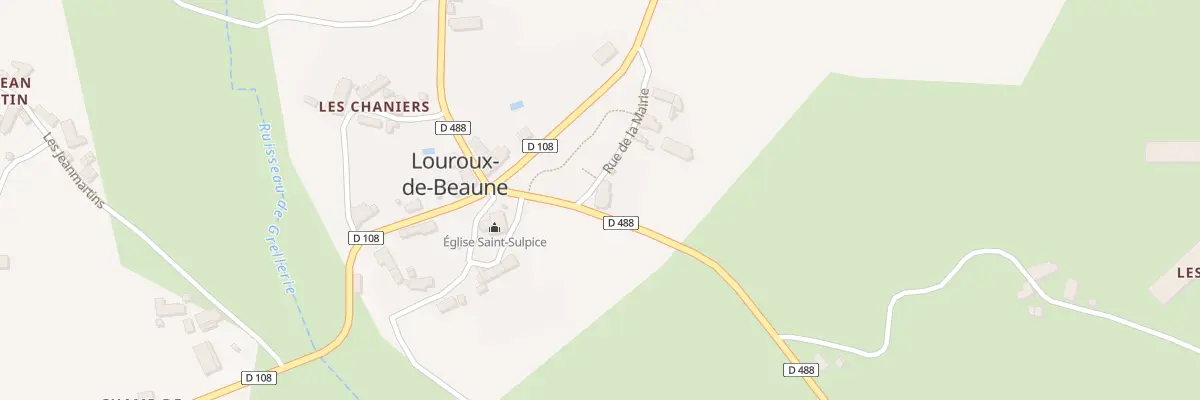 Plan du 2 Rue de la Mairie à Louroux-de-Beaune
