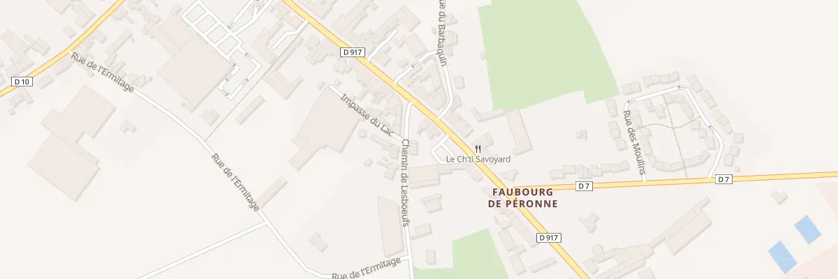 Plan du 2 Rue de Lesboeufs à Bapaume