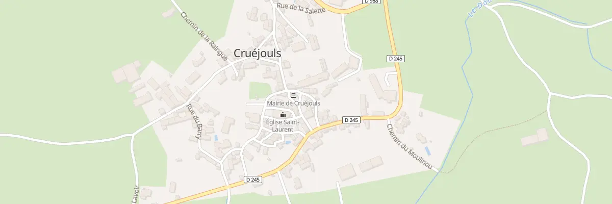 Plan du 5079 Cruejouls à Palmas d’Aveyron