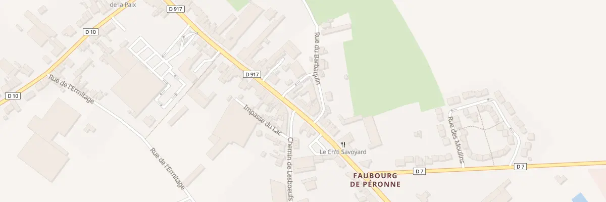 Plan du 42 Rue du Faubourg de Péronne à Bapaume