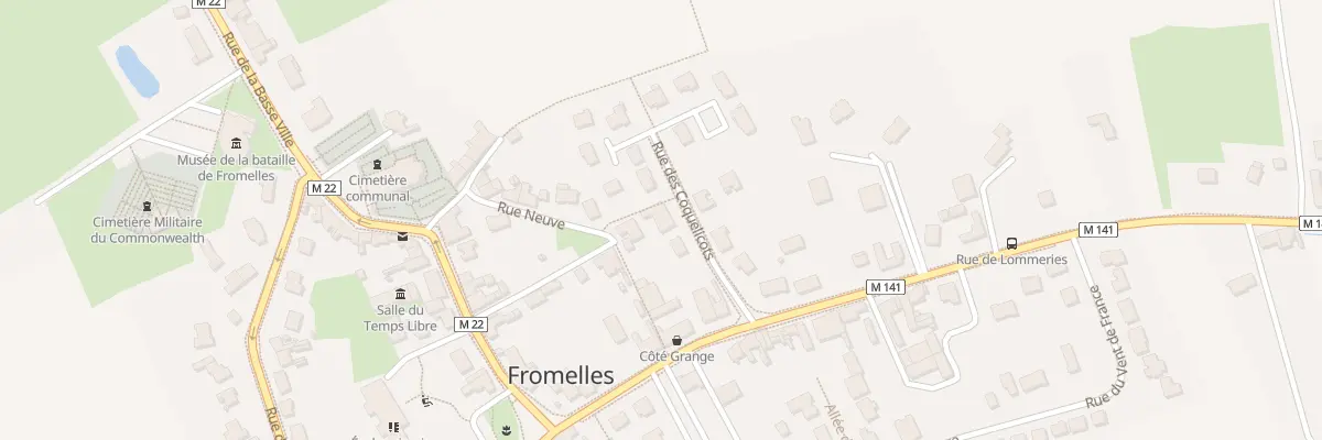 Plan du 1T Rue des Coquelicots à Fromelles