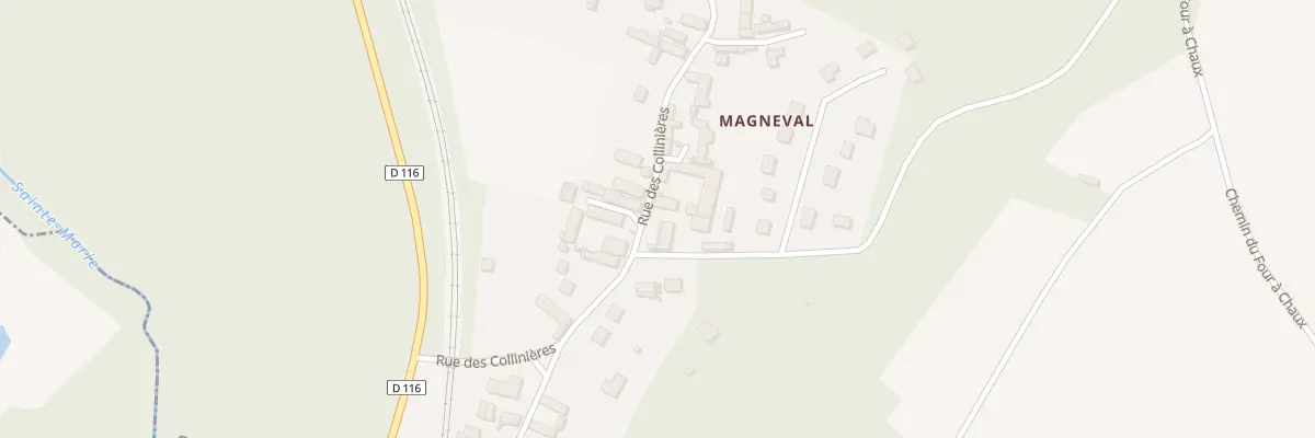 Plan du 12 Rue des Collinières à Séry-Magneval
