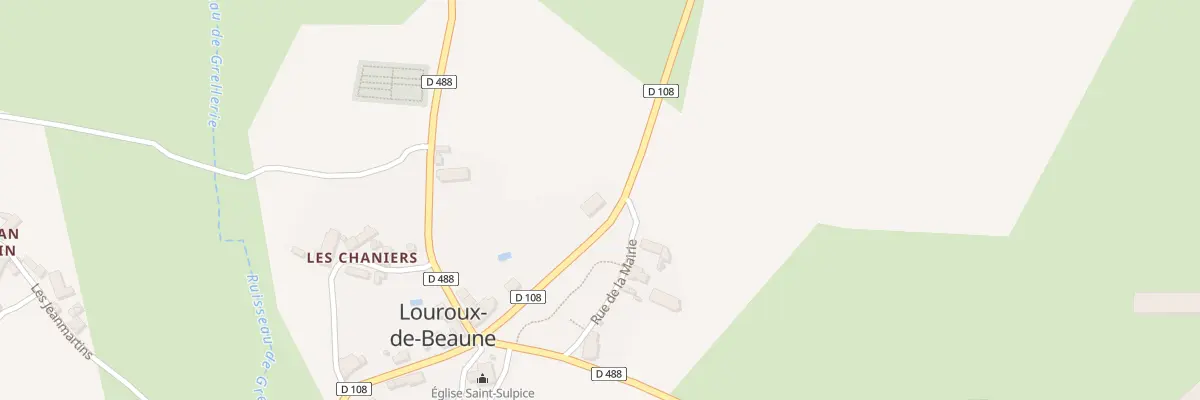 Plan du 7 Rte de Saint-bonnet-de-four à Louroux-de-Beaune