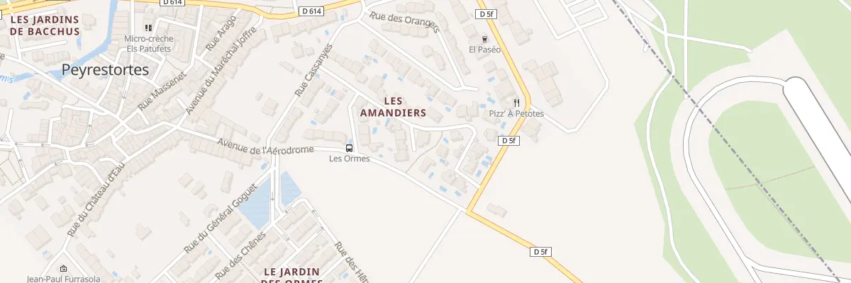 Plan du 2B Rue des Amandiers à Peyrestortes