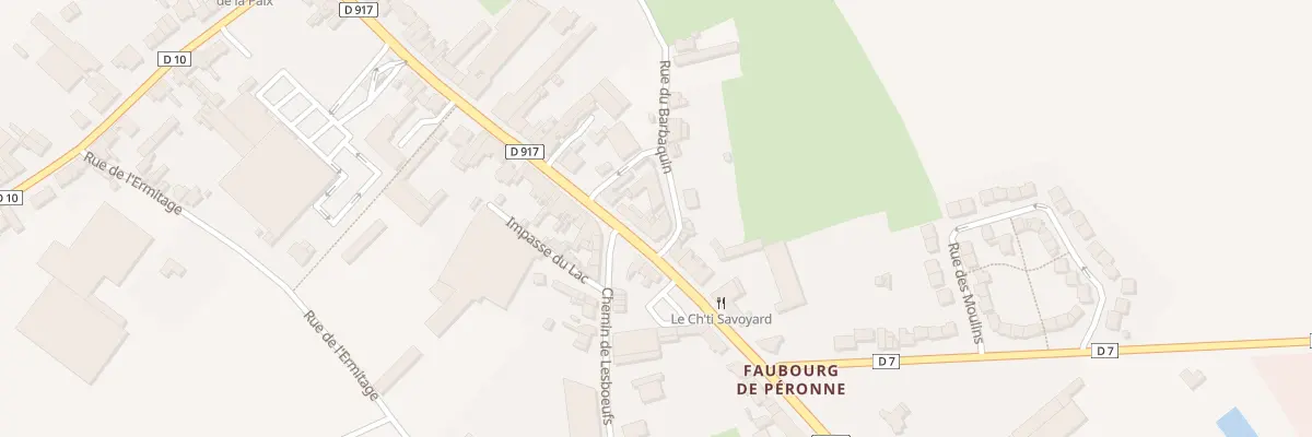 Plan du 44 Rue du Faubourg de Péronne à Bapaume