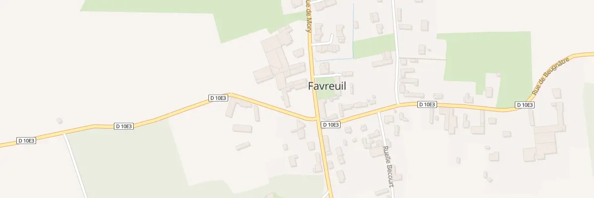 Plan du 9 Rue de Mory à Favreuil