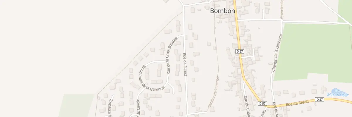 Plan du 8 Rue de Forest à Bombon
