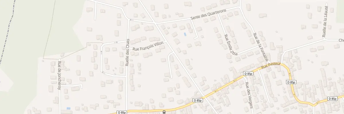 Plan du 13A Rue du Pave de Roises à Quincy-Voisins