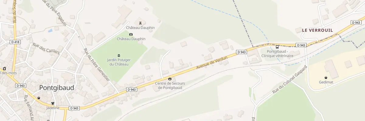 Plan du 41 Av de Verdun à Pontgibaud