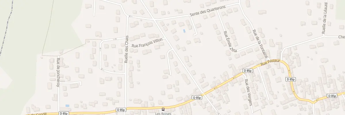 Plan du 13 Rue du Pave de Roises à Quincy-Voisins