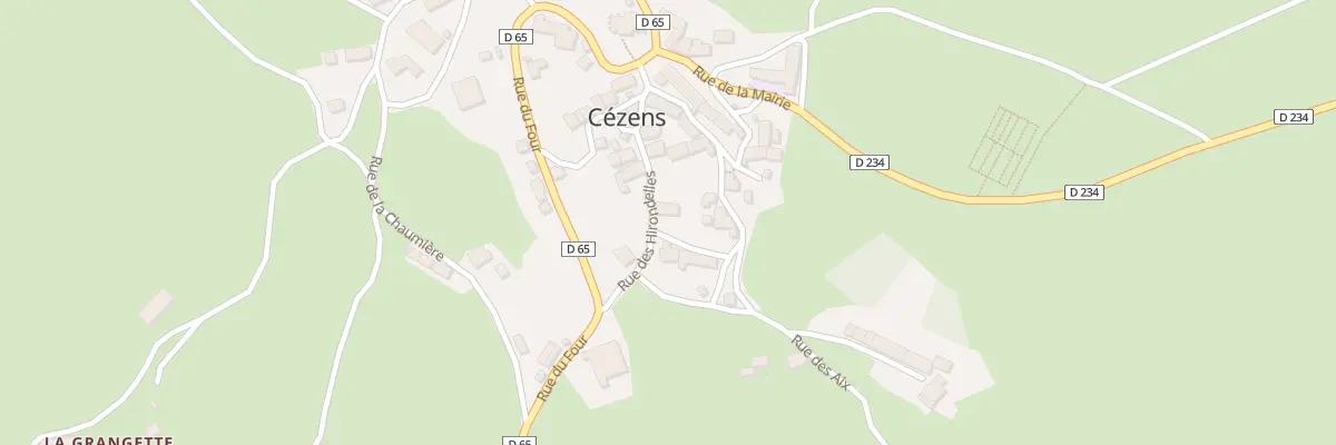 Plan du 5026 Le Bourg à Cézens