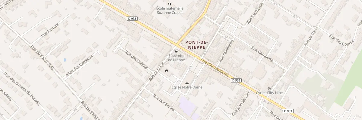 Plan du 1448 Rue d’Armentieres à Nieppe