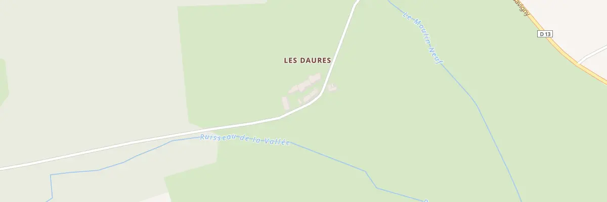 Plan du 3 Les Daures à Boulleret