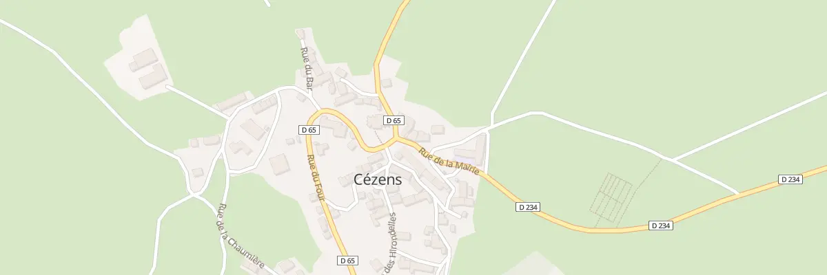 Plan du 3 Rue de la Mairie à Cézens