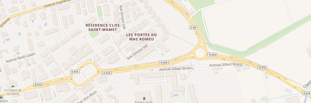 Plan du 2 Rue Simone Veil à Saint-Estève