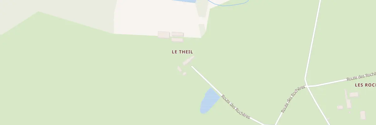 Plan du 1041 Rte des Rochères à Theneuille