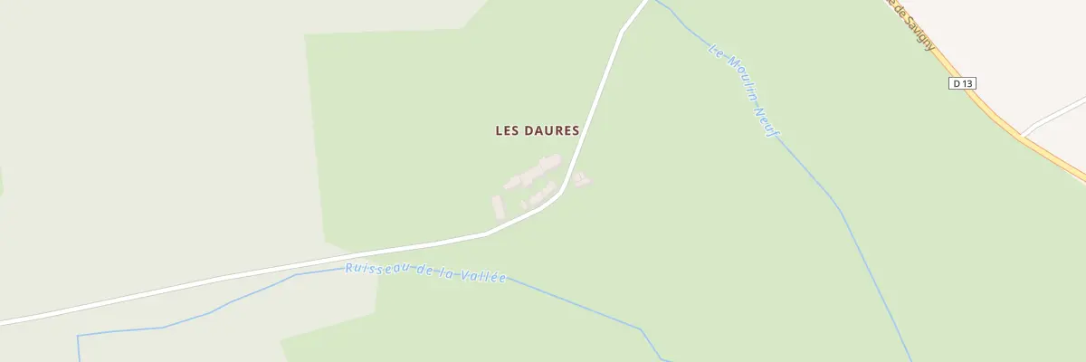 Plan du 2 Les Daures à Boulleret