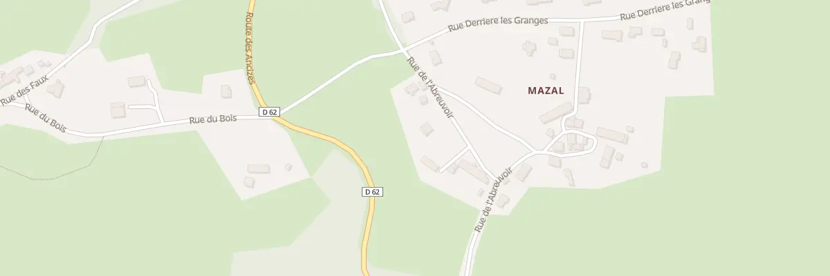 Plan du 5627 Mazal à Chapdes-Beaufort