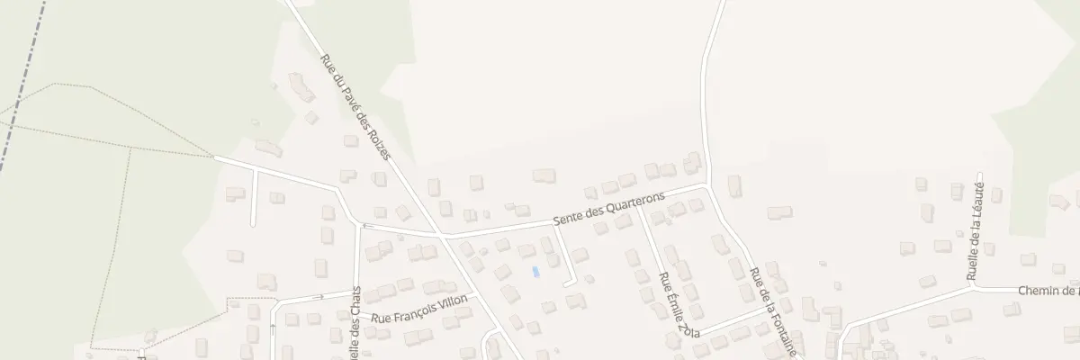 Plan du 15 Sen des Quarterons à Quincy-Voisins