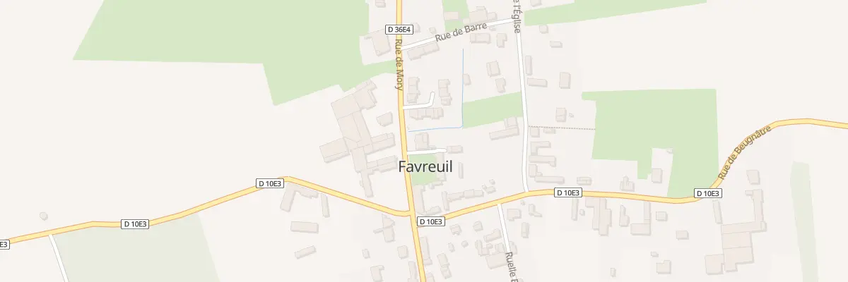 Plan du 12 Rue de Mory à Favreuil