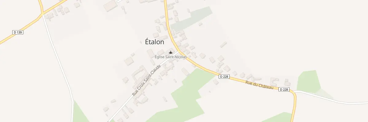 Plan du 2 Rue du Château à Étalon