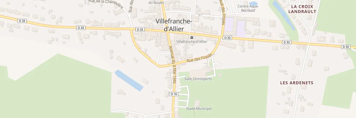 Plan du 19 Av du 8 Mai 1945 à Villefranche-d’Allier