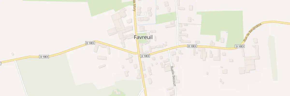 Plan du 1 Rue de Beugnâtre à Favreuil