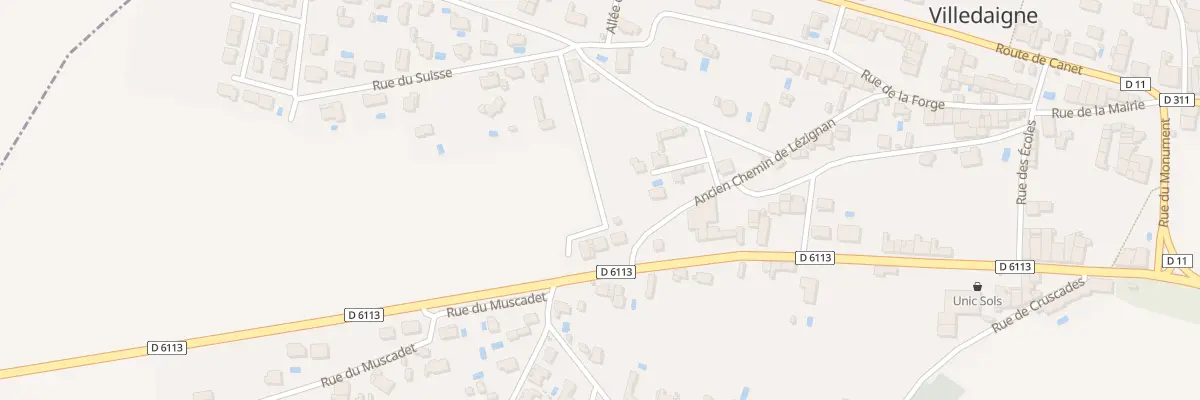Plan du 15 Rue des Jardins à Villedaigne