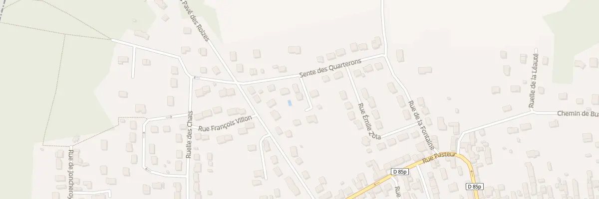 Plan du 10B Sen des Quarterons à Quincy-Voisins