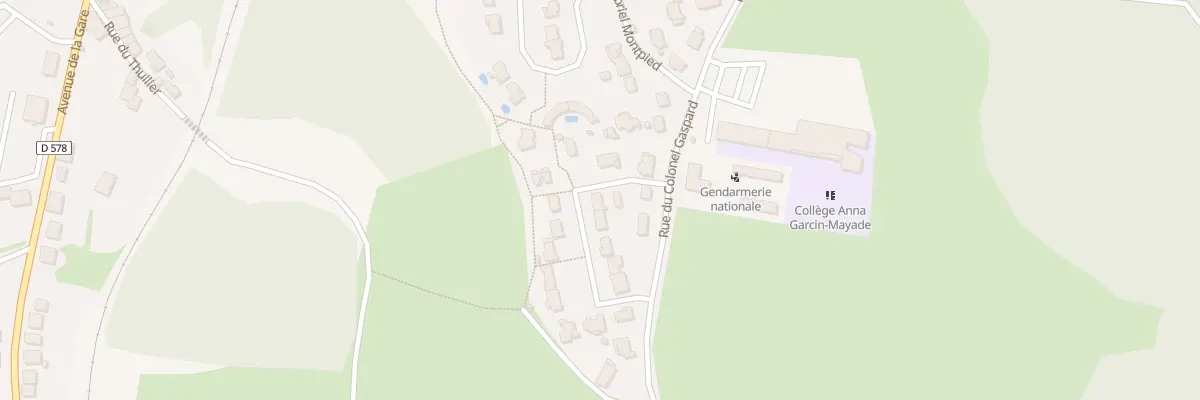 Plan du 1 Rue Alphonse Pallut à Pontgibaud