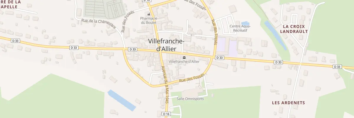 Plan du 12 Av Victor Hugo à Villefranche-d’Allier