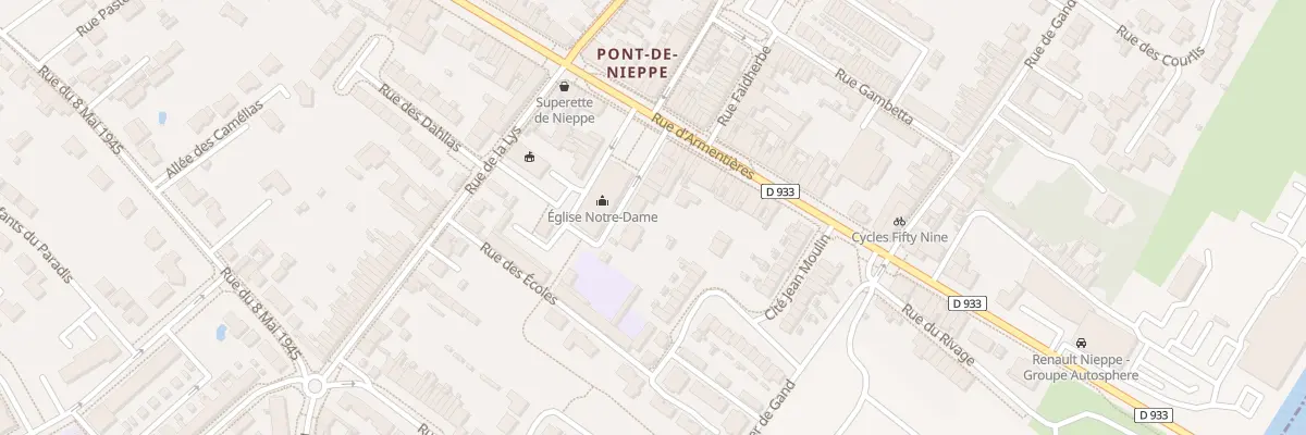 Plan du 156 Prv Notre Dame à Nieppe