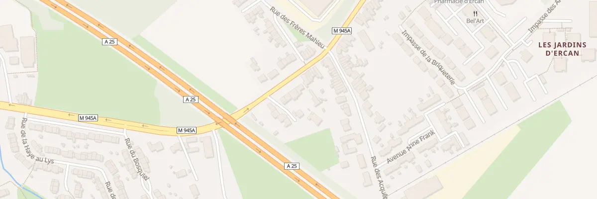 Plan du 750 Rue d’Armentières à Erquinghem-Lys