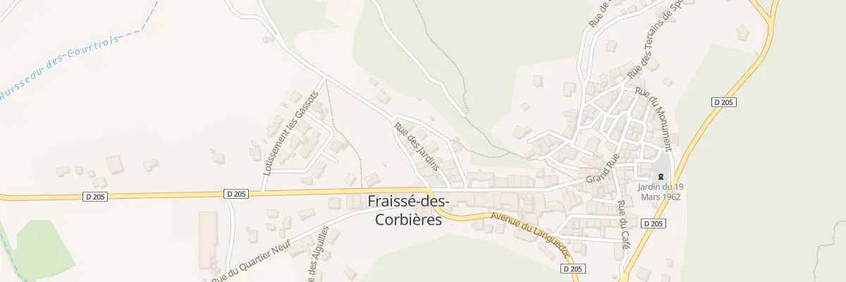 Plan du 6 Rue des Jardins à Fraissé-des-Corbières