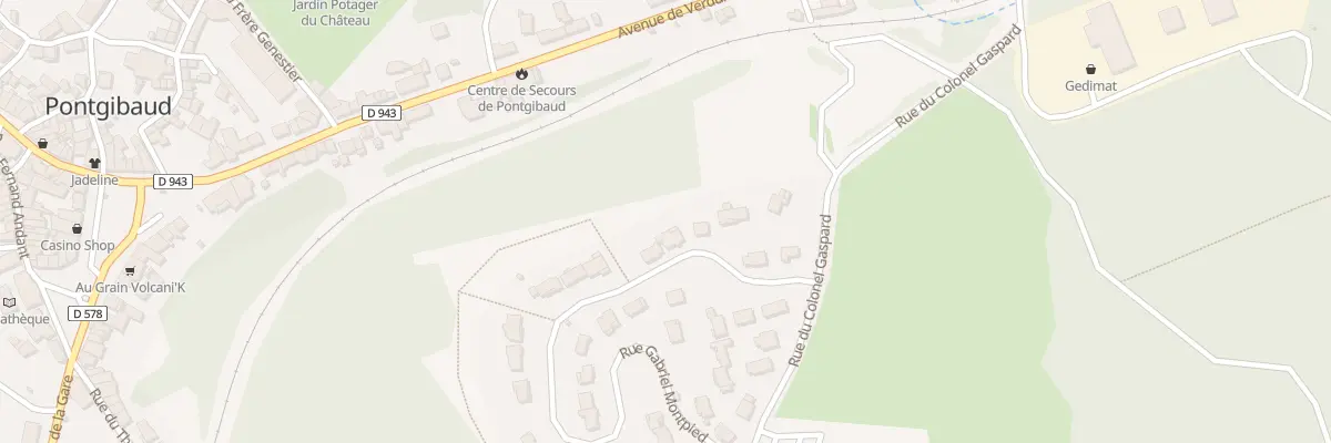 Plan du 10 Rue Gabriel Montpied à Pontgibaud