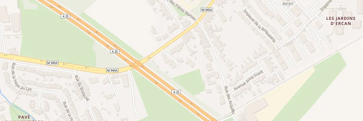 Plan du 734 Rue d’Armentières à Erquinghem-Lys