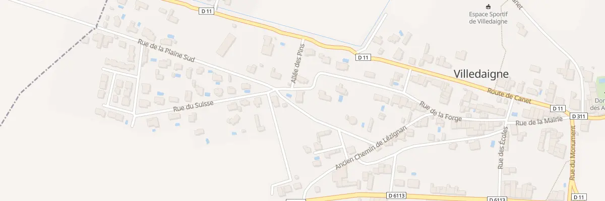 Plan du 17 Rue de la Plaine Sud à Villedaigne