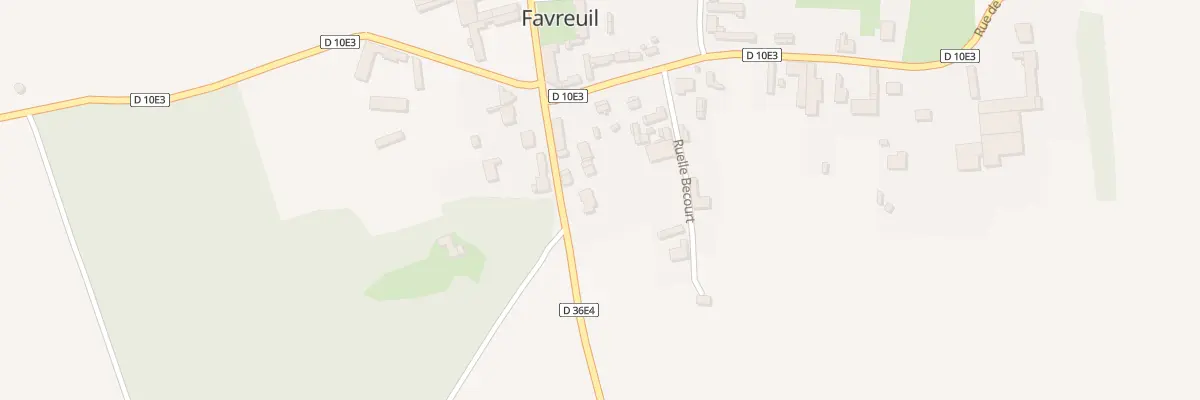 Plan du 2 Rue de Mory à Favreuil