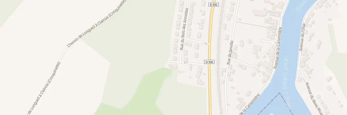 Plan du 1 Rue du Bois des Annettes à Longueil-Annel