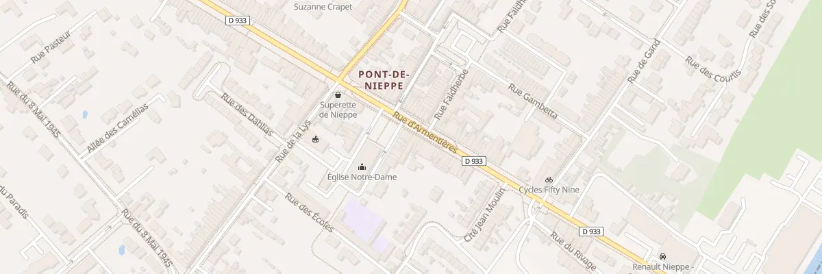 Plan du 1520 Rue d’Armentieres à Nieppe