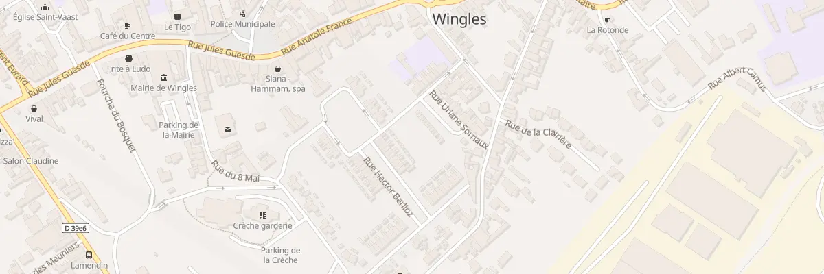 Plan du 12 Rue Hector Berlioz à Wingles