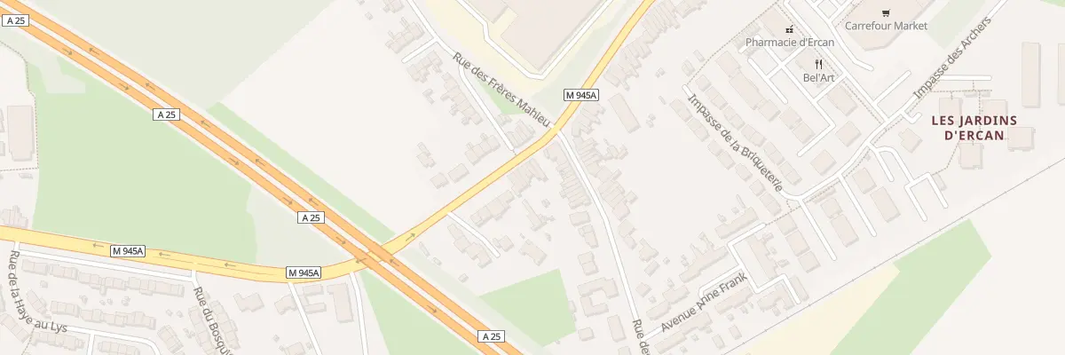 Plan du 786 Rue d’Armentières à Erquinghem-Lys