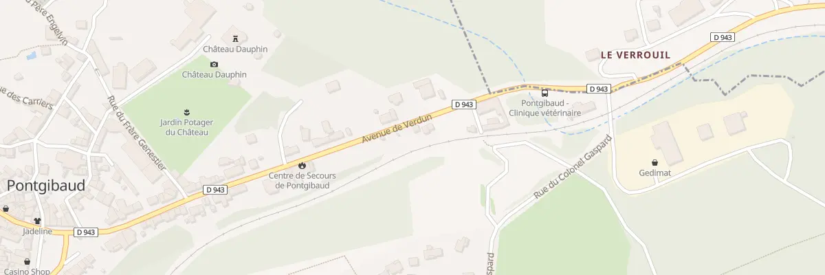 Plan du 42 Av de Verdun à Pontgibaud