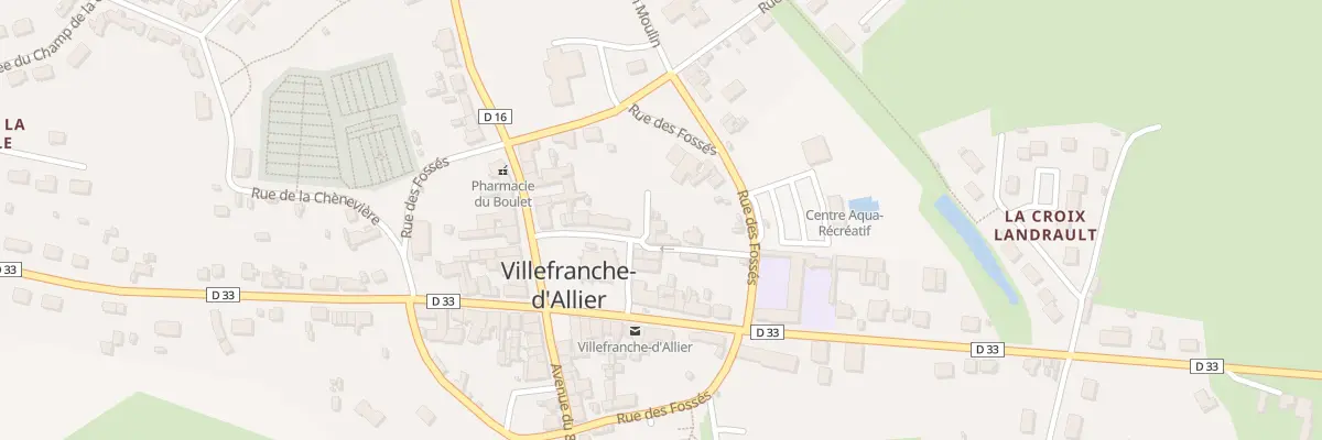 Plan du 2 Imp du Sac à Villefranche-d’Allier