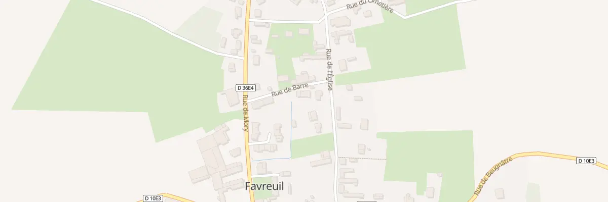 Plan du 2 Rue de la Barre à Favreuil
