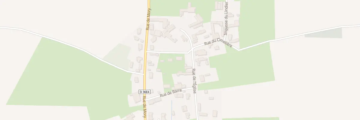 Plan du 6 Rue du Cimetière à Favreuil