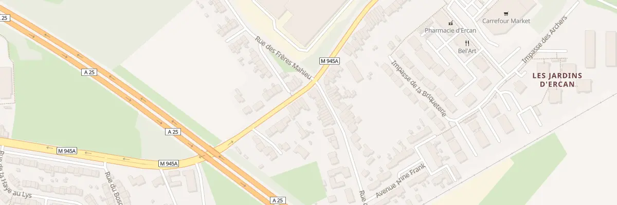 Plan du 796 Rue d’Armentières à Erquinghem-Lys
