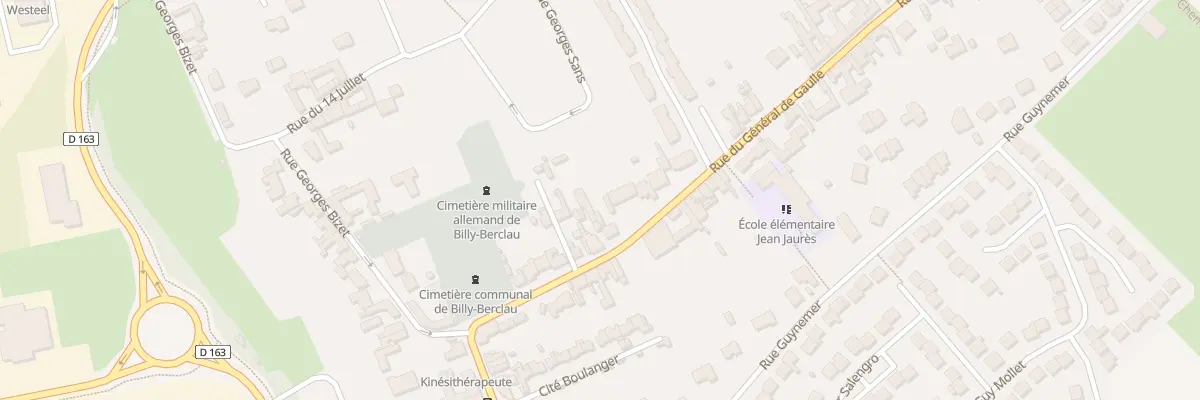 Plan du 33 Rue du Général de Gaulle à Billy-Berclau